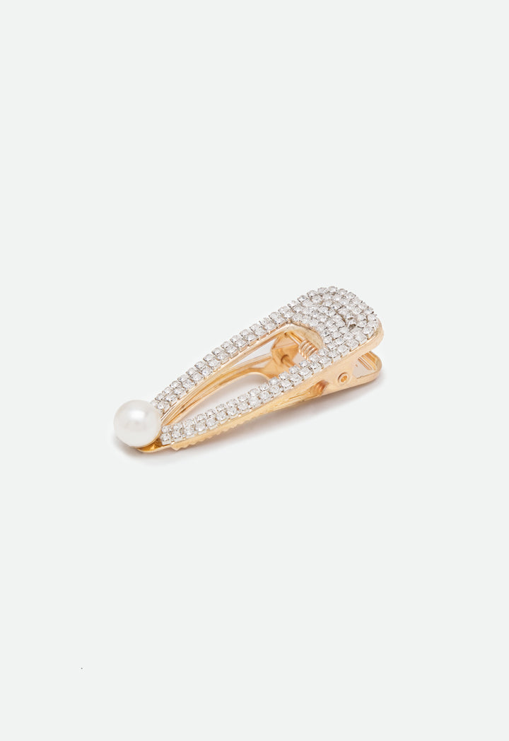 Faux Pearl Embellished Hair Clip