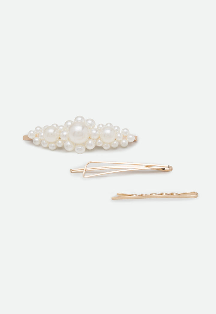 Pearl Embellished Hair Clip