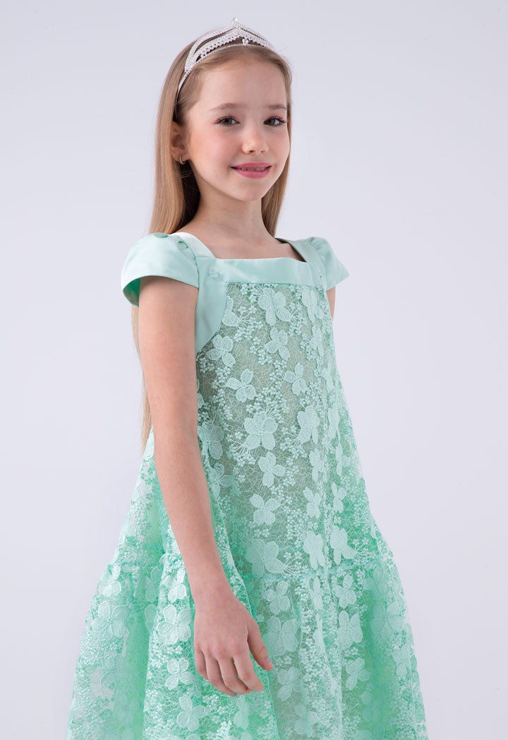 Lace Overlay  Dress