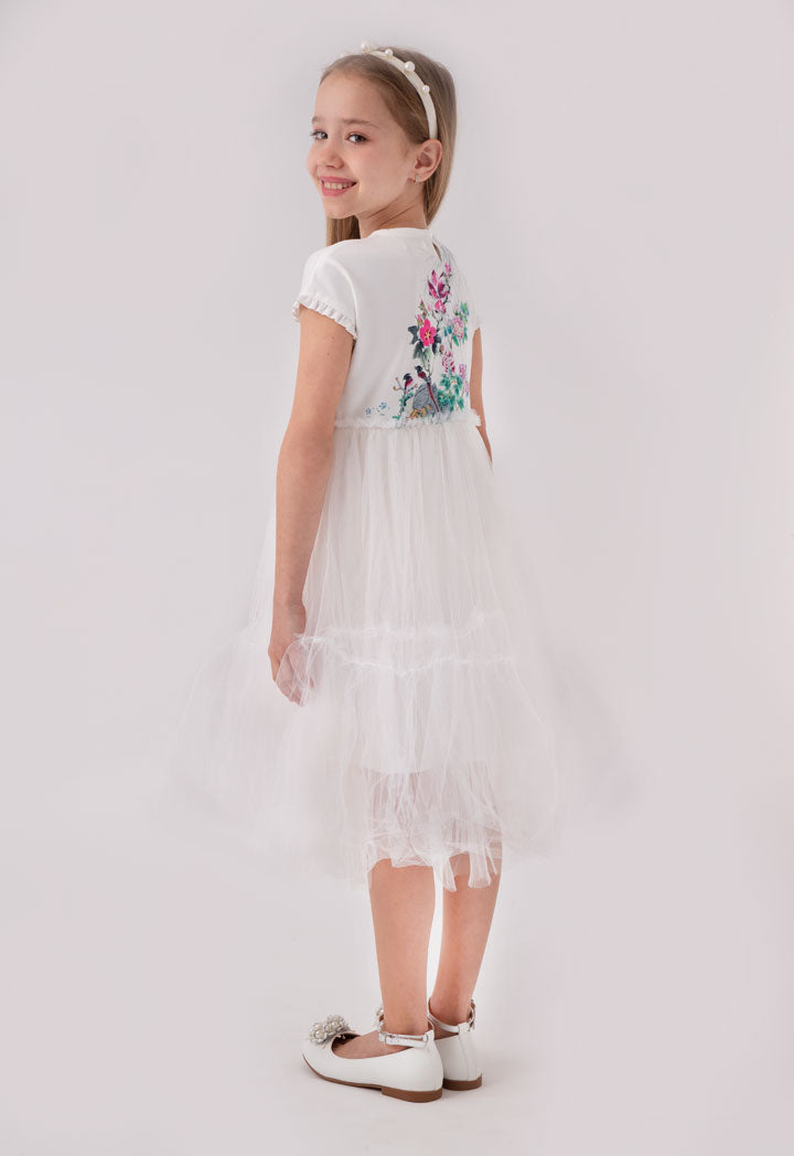 Floral Tulle Layer Dress