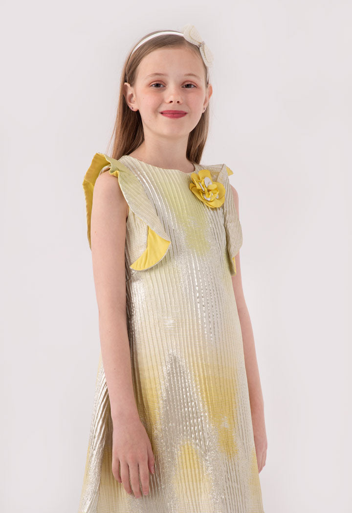 Electric Pleated Dress