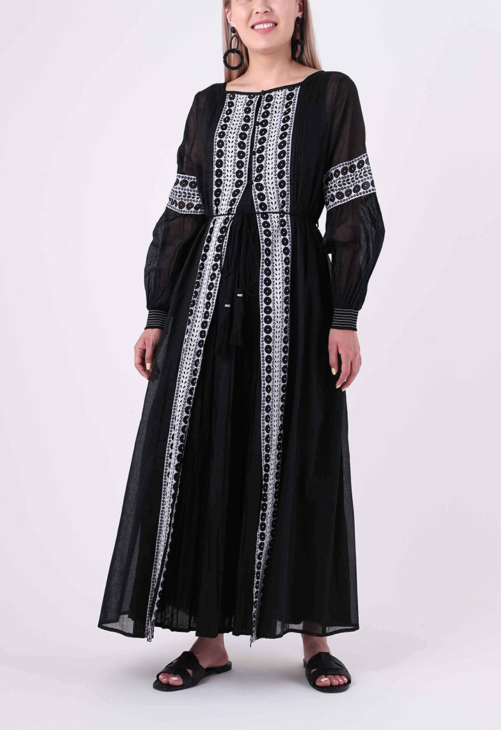 Printed Beadwork Abaya