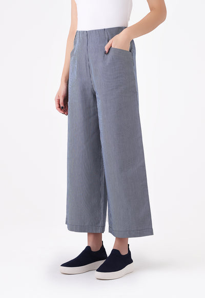 Nautical Stripe Wide Leg Trouser