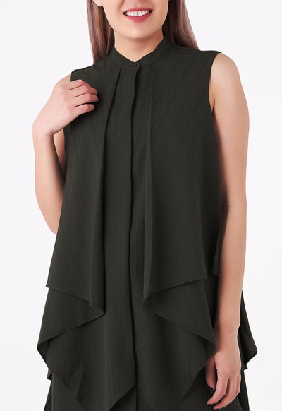 Layered Sleeveless Blouse