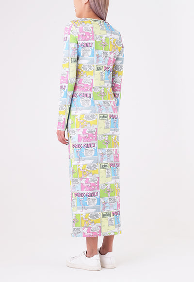 Pink Panther Comics Printed Dress