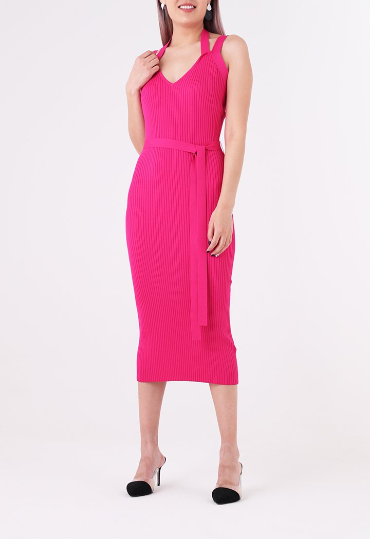 Ribbed Knit Bodycon Dress