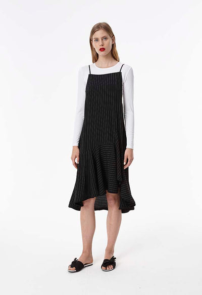 Stripe Strap Dress - Fresqa