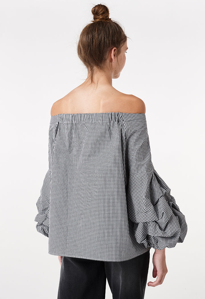 Checkered Frill Top - Fresqa