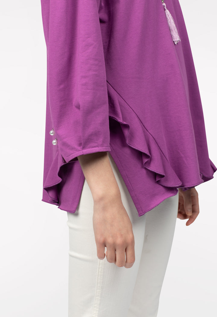 Wide Frilled Blouse