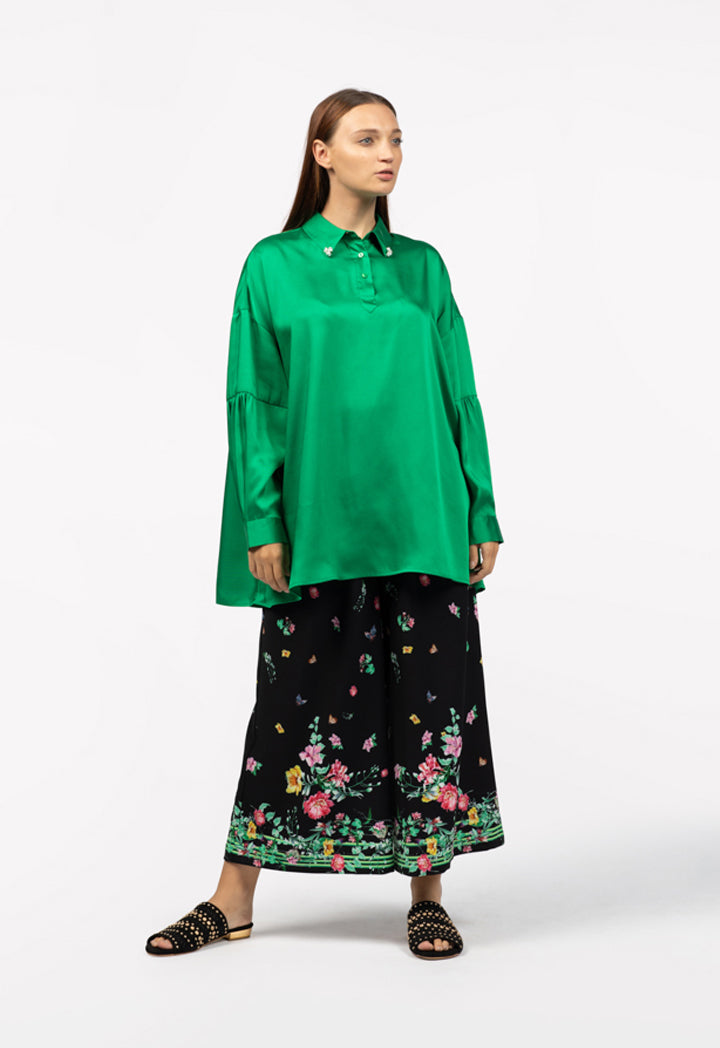 Oversized Seamed Sleeve Shirt