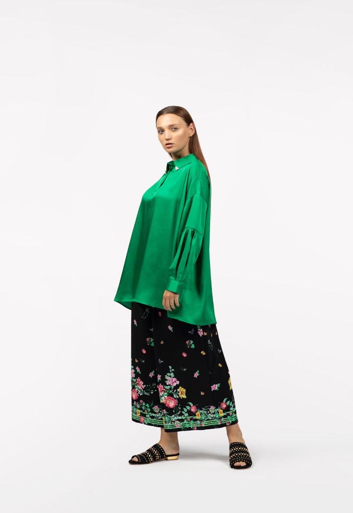 Oversized Seamed Sleeve Shirt