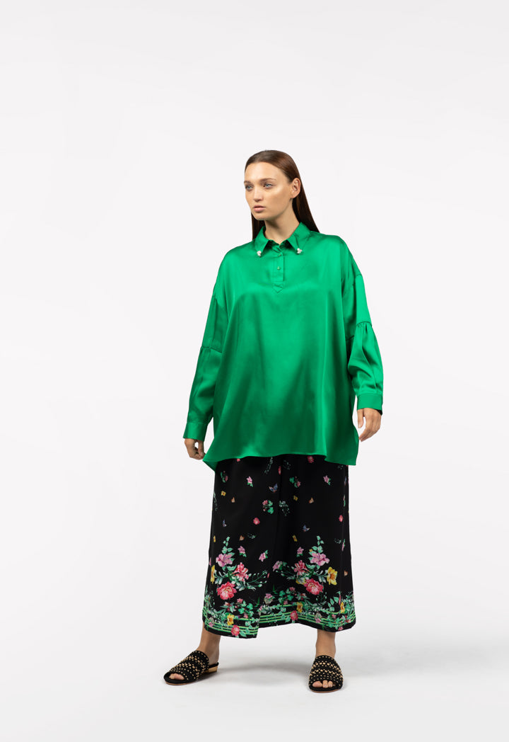 Oversized Seamed Sleeve Shirt