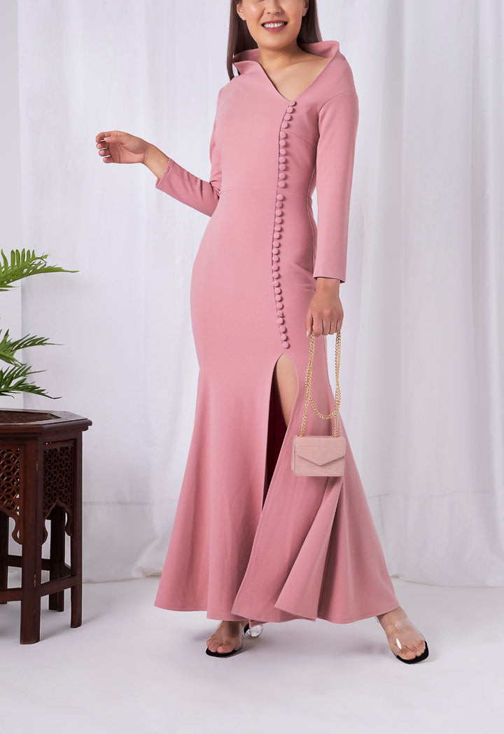 Asymmetric Neckline Mermaid Dress