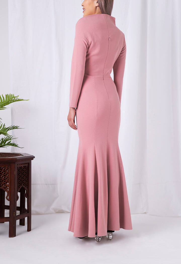 Asymmetric Neckline Mermaid Dress