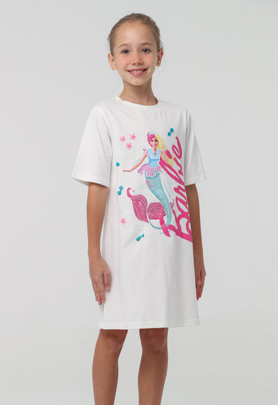 Barbie Mermaid Sequins With Mesh Ruffle Dress Sets