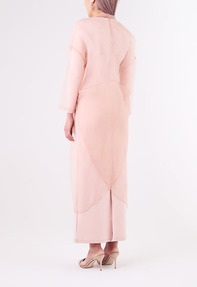 Overlap Organza Long Top