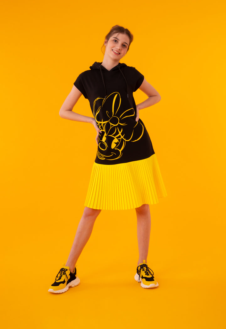 Minnie Mouse Hoodie Pleated Bottom Dress