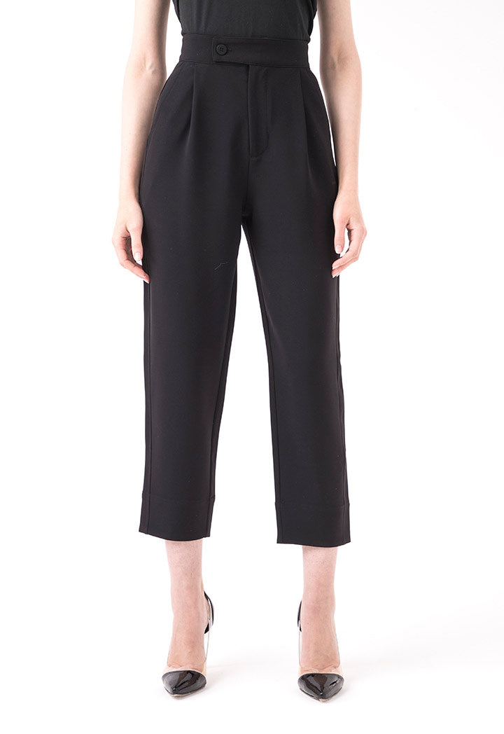 High Waist Crepe Trouser