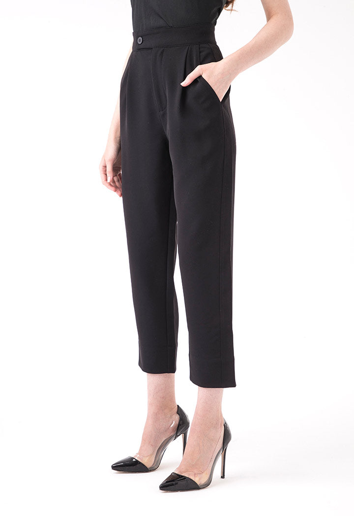 High Waist Crepe Trouser