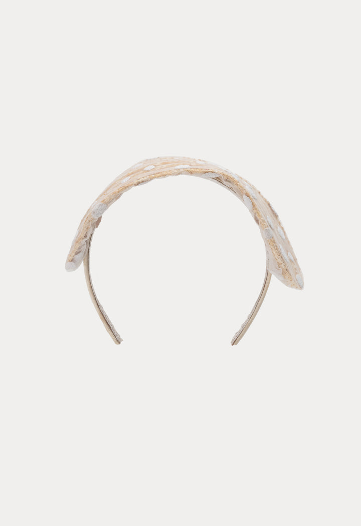 Dotted Straw Wide Hair Band