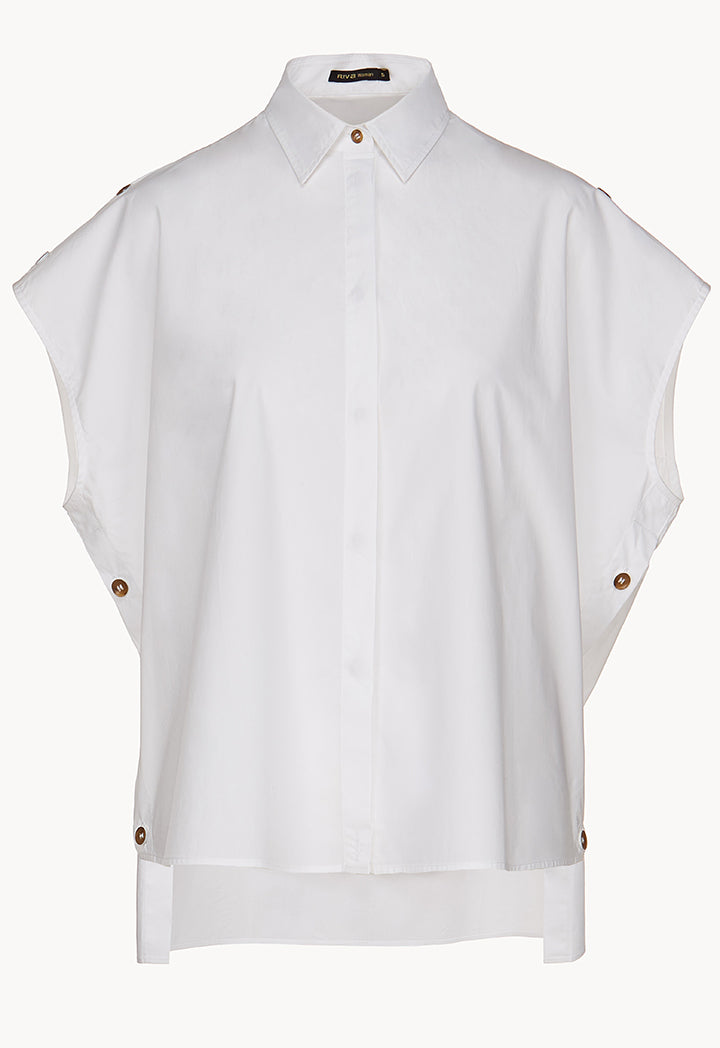 Square Button Blouse