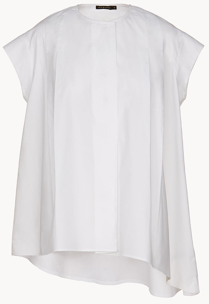 Pleated Wide Blouse