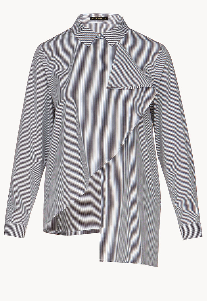 Stripes Assymetric Shirt