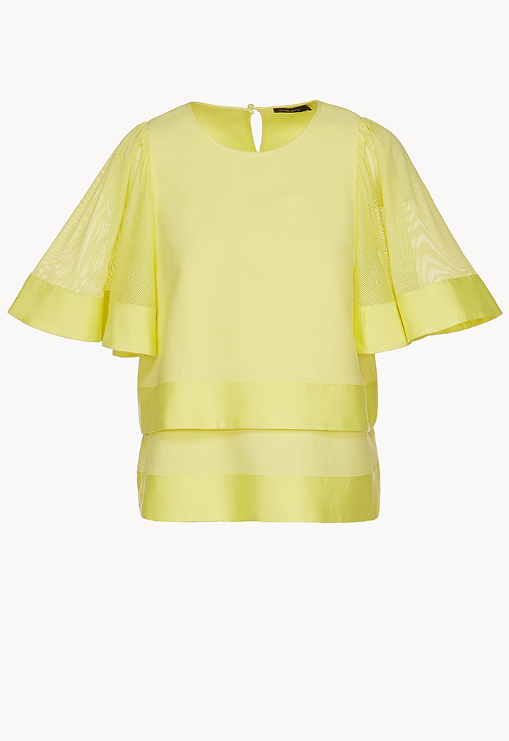 Net Sleeved Blouse
