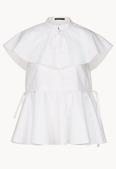 Frill Peplum Blouse