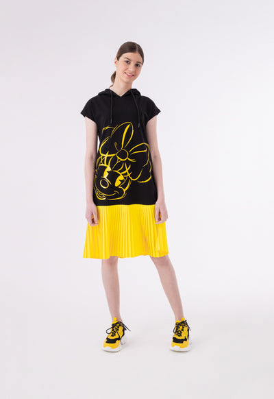 Minnie Mouse Hoodie Pleated Bottom Dress