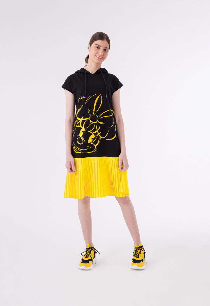 Minnie Mouse Hoodie Pleated Bottom Dress