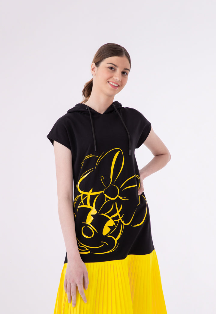 Minnie Mouse Hoodie Pleated Bottom Dress
