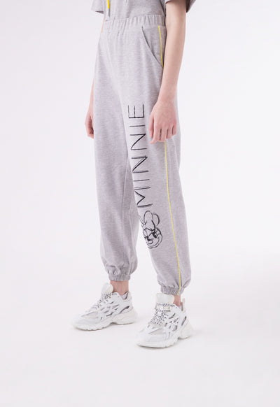 Minnie Mouse Melange Bias Tape Jogging Pants