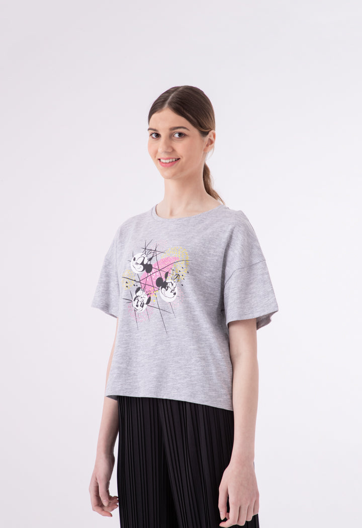 Minnie Mouse Melanged Fashion T-Shirt