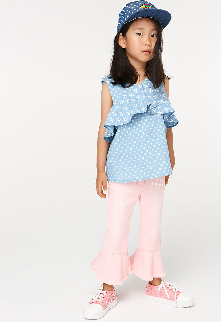 Frill Sleeveless Blouse